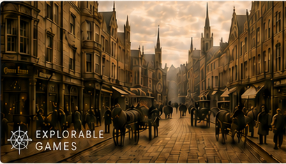 Illustration of Victorian Northampton streets
